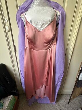 SORELLA VITA Dusty Rose Satin Evening Dress